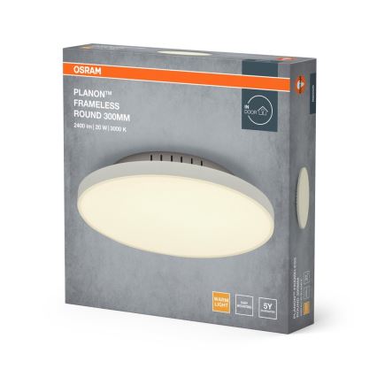 Osram - LED плафон PLANON LED/20W/230V 3000K Ø 30 см бял
