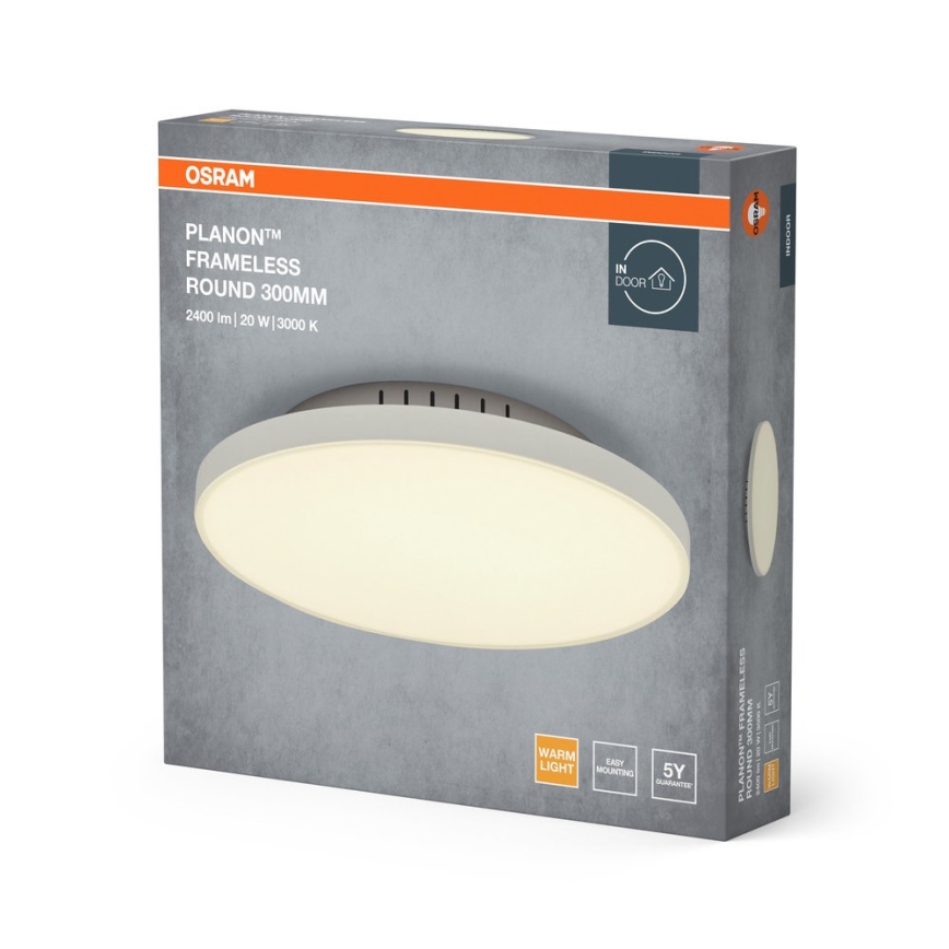Osram - LED плафон PLANON LED/20W/230V 3000K Ø 30 см бял