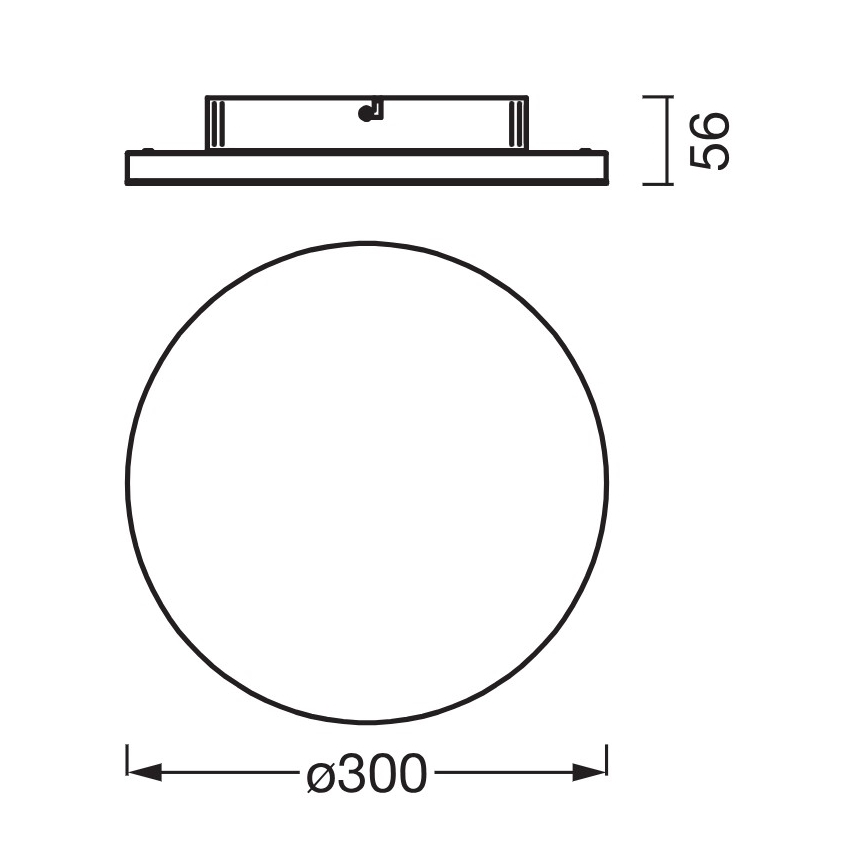 Osram - LED плафон PLANON LED/20W/230V 3000K Ø 30 см бял