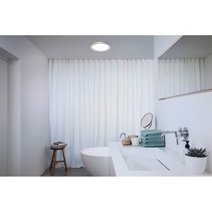 Osram - LED таванно осветително тяло за баня ORBIS DISC LED/22W/230V 3000/4000K Ø30 cm IP44 матов хром