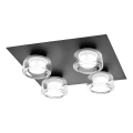 Osram - LED плафон за баня ORBIS FLAME 4xLED/5,5W/230V 3000/4000K IP44 черен