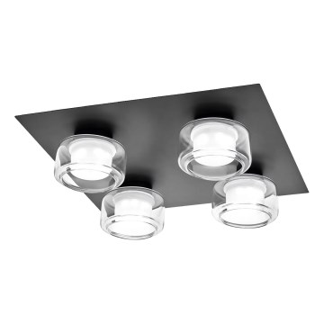 Osram - LED плафон за баня ORBIS FLAME 4xLED/5,5W/230V 3000/4000K IP44 черен