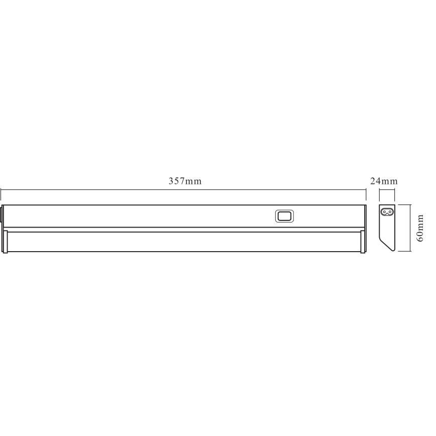 Osram - LED подшкафно осветително тяло LINEAR LED/6W/230V 3000K 35,7 cm сребристо