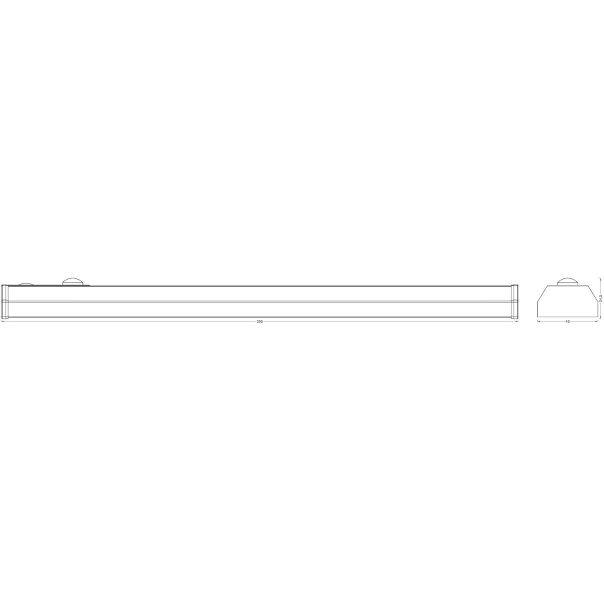 Osram - LED подшкафно осветително тяло с вграден сензор MOBILE LED/1W/3,7V 500 mAh 20 cm