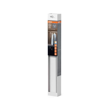 Osram - LINEAR LED подшкафно осветително тяло със сензор за движение и сумрак, 3,2W/3,7V, 500 mAh, 3000/4000/6500K, 40 cm, сиво