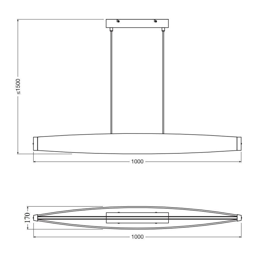 Osram - LED полилей на кабел DECOR FLAT LED/23W/230V сив