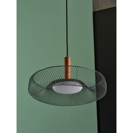 Osram - LED полилей на кабел DECOR MESH LED/18,5W/230V Ø 40 cm черен/каучукова дървесина