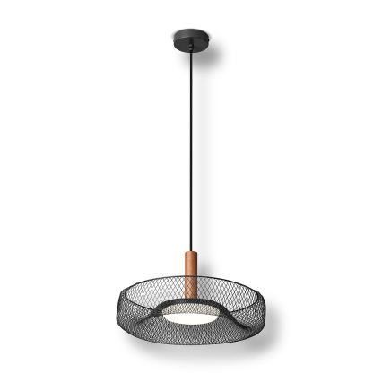 Osram - LED полилей на кабел DECOR MESH LED/18,5W/230V Ø 40 cm черен/каучукова дървесина