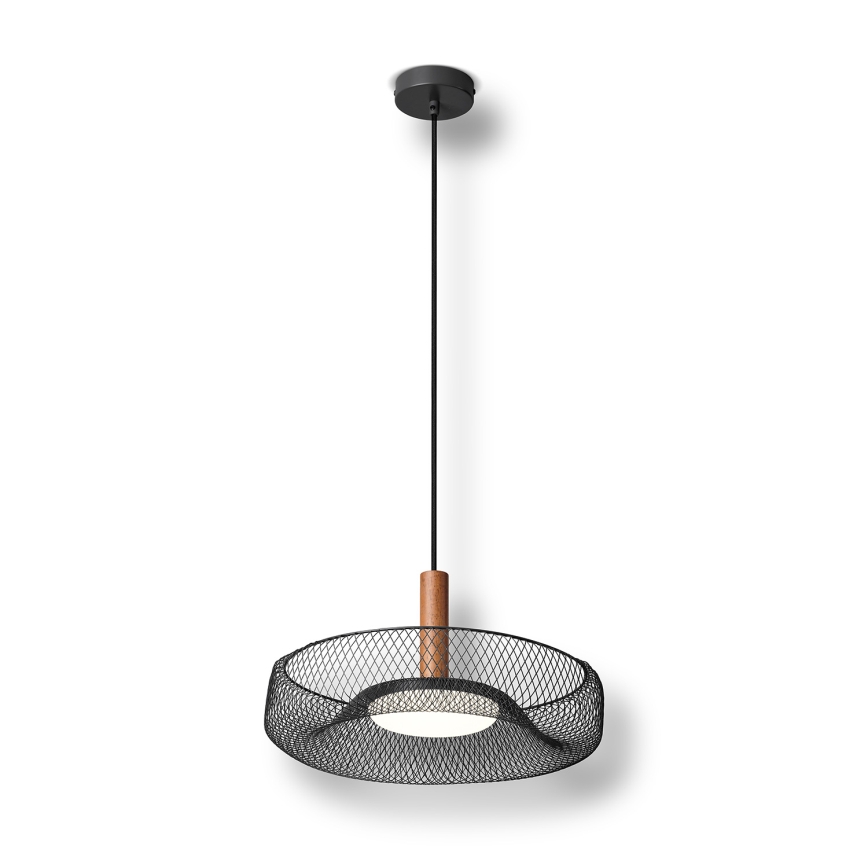 Osram - LED полилей на кабел DECOR MESH LED/18,5W/230V Ø 40 cm черен/каучукова дървесина