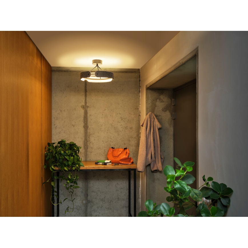 Osram - LED полилей за повърхностен монтаж DECOR CURVE LED/33W/230V Ø 43 cm антрацит