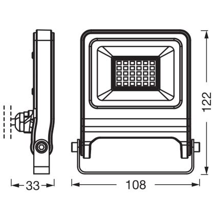 Osram - LED прожектор ENDURA LED/20W/230V 3000K IP65