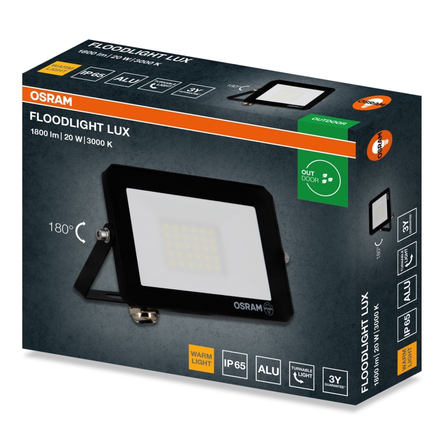 Osram - LED прожектор FLOODLIGHT LED/20W/230V 3000K IP65