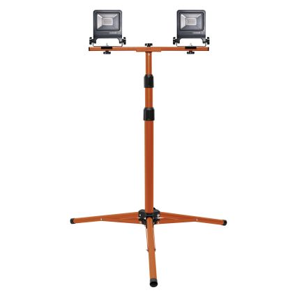 Osram - LED прожектор с стойка TRIPOD 2xLED/20W/230V 4000K IP65 оранжев/антрацит