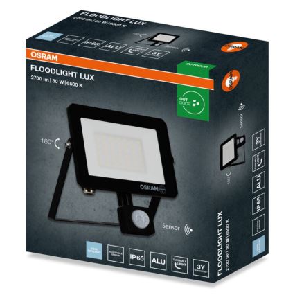Osram - LED прожектор с вграден сензор FLOODLIGHT LED/30W/230V 6500K IP65