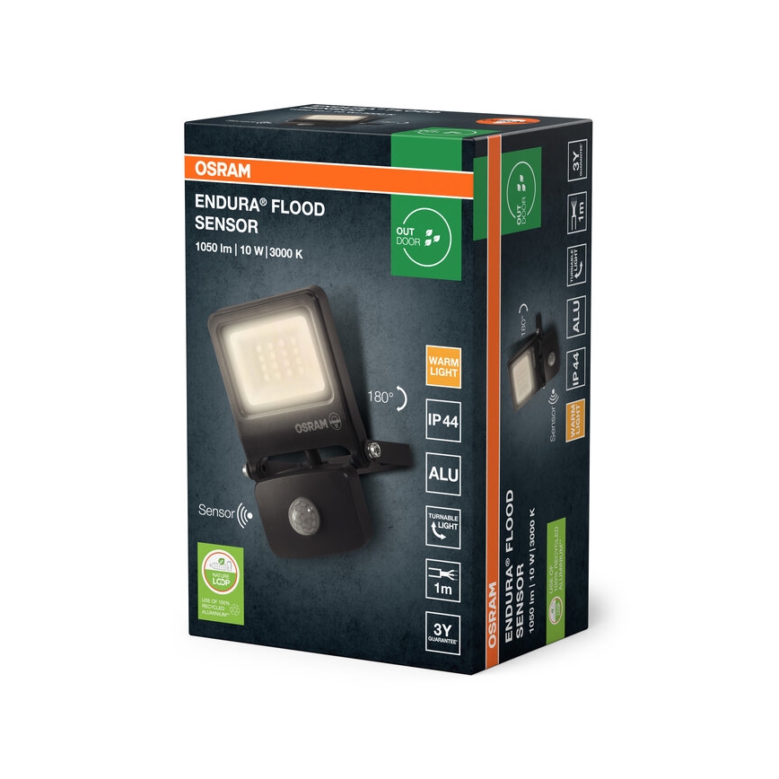 Osram - LED прожектор със сензор ENDURA LED/10W/230V 3000K IP44