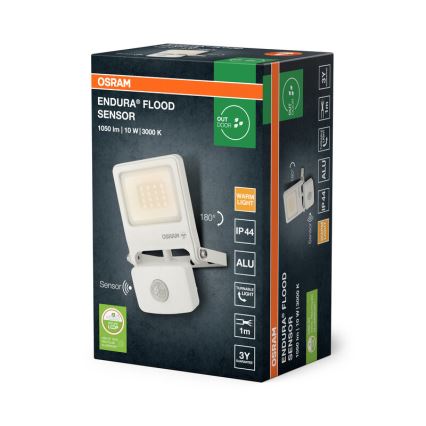 Osram - LED прожектор със сензор ENDURA LED/10W/230V 3000K IP44