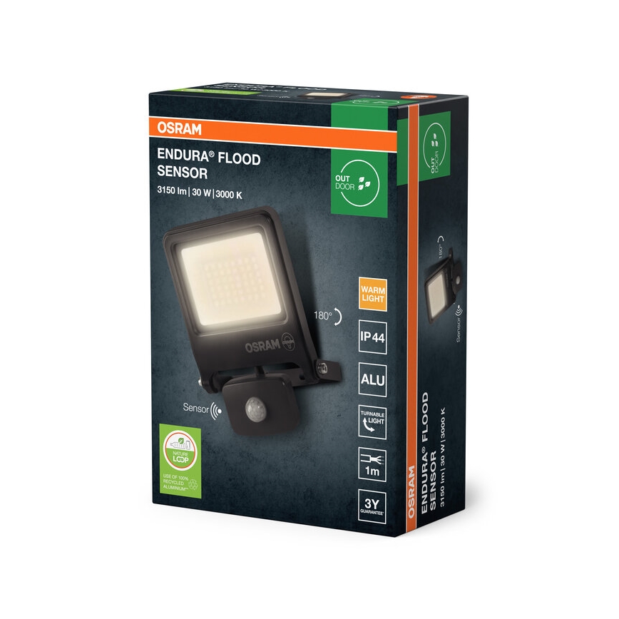 Osram - LED прожектор със сензор ENDURA LED/30W/230V 3000K IP44