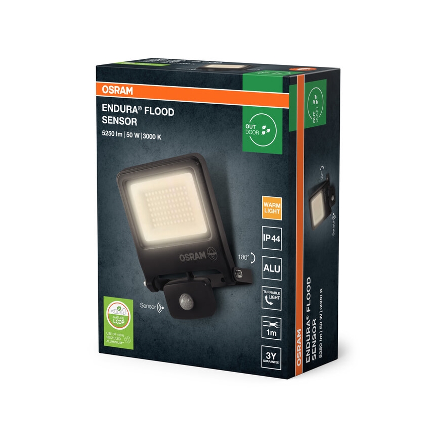 Osram - LED прожектор със сензор ENDURA LED/50W/230V 3000K IP44
