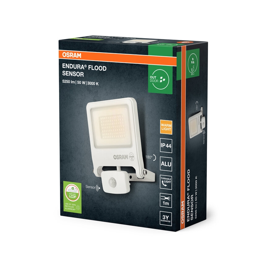 Osram - LED прожектор със сензор ENDURA LED/50W/230V 3000K IP44