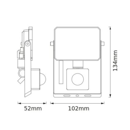 Osram - LED прожектор със сензор FLOODLIGHT LED/10W/230V 3000K IP65