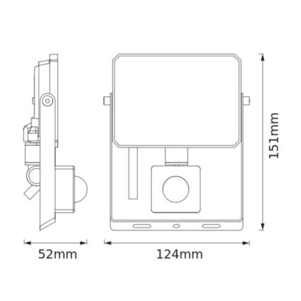 Osram - LED прожектор със сензор FLOODLIGHT LED/20W/230V 3000K IP65