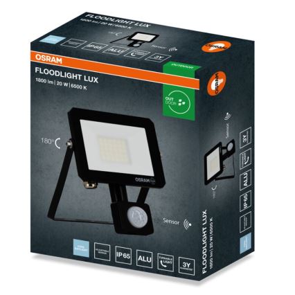 Osram - LED прожектор със сензор FLOODLIGHT LED/20W/230V 6500K IP65