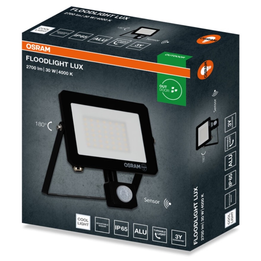 Osram - LED прожектор със сензор FLOODLIGHT LED/30W/230V 4000K IP65