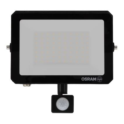 Osram - LED прожектор със сензор за движение и сумрак FLOODLIGHT LED/50W/230V 3000K IP65 черен