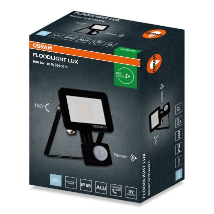 Osram - LED прожектор със сензор за движение, 10 W, 230 V, 6500 K, IP65