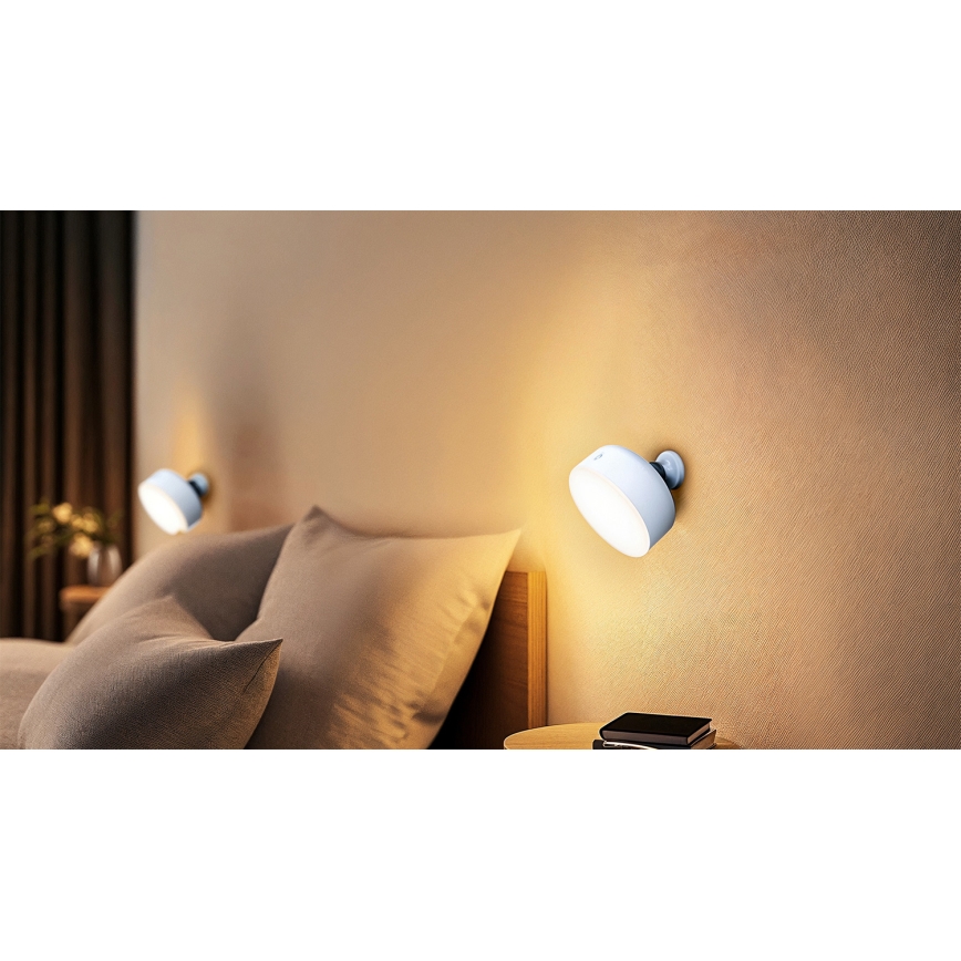 Osram - LED регулируема презареждаема настолна лампа 3 в 1 DECOR HELPER LED/1,8W/5V бяла