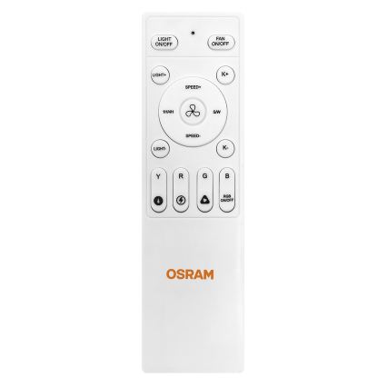 Osram - LED RGB димируем таванен вентилатор NORDES LED/18W/230V 3000-6500K + дистанционно управление