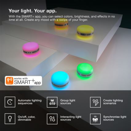Osram - LED RGB димируем високоговорител SMART+ MACARON LED/1,75W/3,7V 450 mAh зелен
