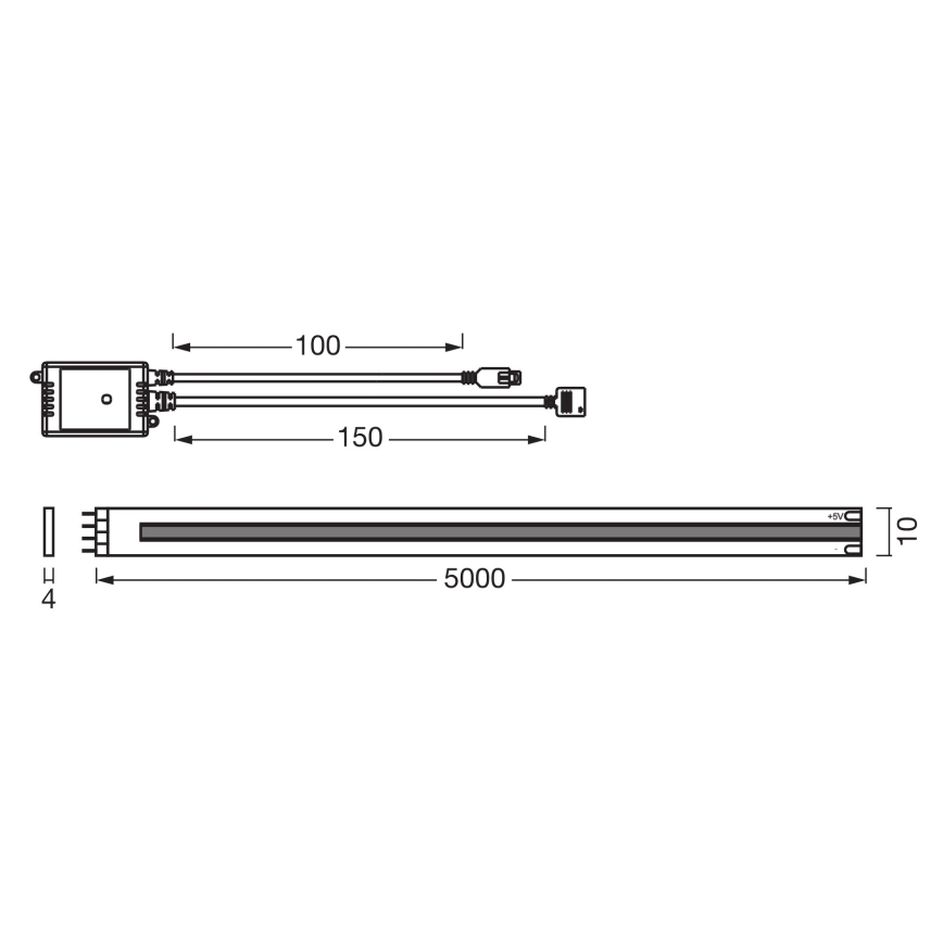 Osram - димируема LED RGB лента SMART+ MAGIC 5m LED/35W/230V Wi-Fi + дистанционно управление