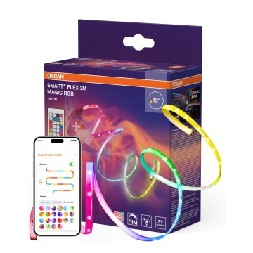Osram - LED RGB димируема лента SMART+ MAGIC FLEX 3m LED/15,5W/230V Wi-Fi + дистанционно управление