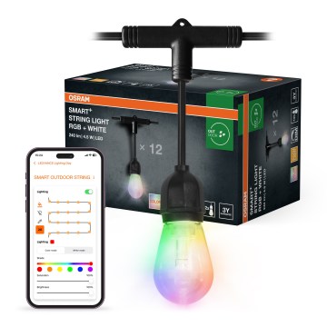 Osram - LED RGB димируема външна гирлянда SMART+ STRING 12xLED/230V 7,47m IP44 Wi-Fi