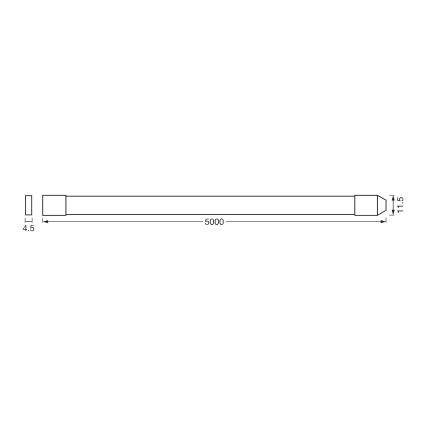 Osram - LED RGBW димируема външна лента SMART+ FLEX 5m LED/14,5W/230V 2700-6500K IP44 Wi-Fi