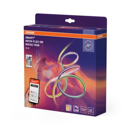 Osram - LED RGB димируема външна лента SMART+ MAGIC 5m LED/24W/230V IP44 Wi-Fi+ дистанционно управление