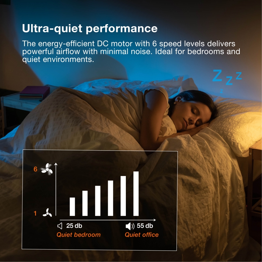 Osram - LED димируемо таванно осветително тяло с вентилатор MURLAN LED/26W/230V 3000-6500K + дистанционно управление