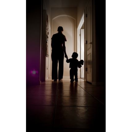 Osram - LED RGB нощна лампа за контакт със сензор LUNETTA LED/0,3W/230V