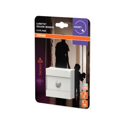 Osram - LED RGB нощна лампа за контакт със сензор LUNETTA LED/0,3W/230V