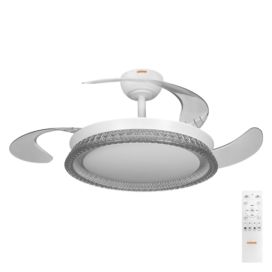 Osram - RGB LED димируемо таванно осветително тяло с вентилатор CIERZO LED/35W/230V 3000-6500K + дистанционно управление