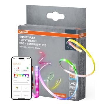 Osram - LED RGB+TW Димируема лента SMART+ FLEX 1m LED/3,4W/230V 2700-6500K Wi-Fi