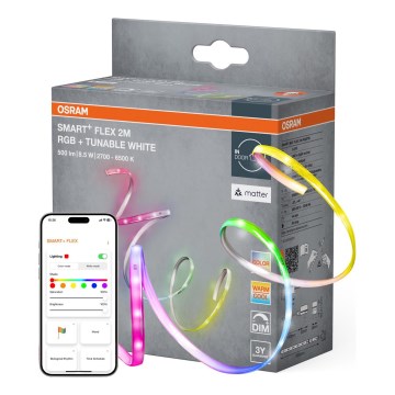 Osram - LED RGB+TW димируема лента SMART+ FLEX 2m LED/8,5W/230V 2700-6500K Wi-Fi