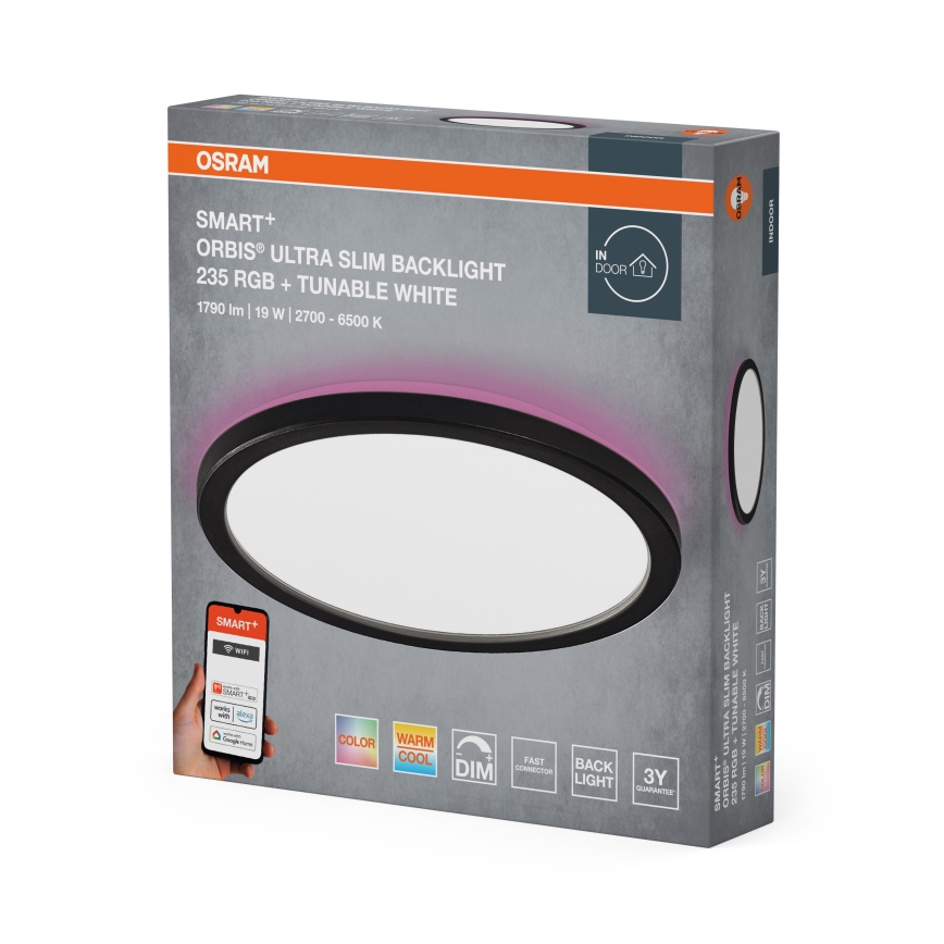 Osram - димируемо LED RGBW таванно осветително тяло SMART+ ORBIS LED/19W/230V 2700-6500K Wi-Fi