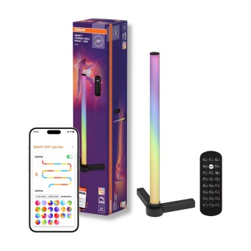 Osram - LED RGBW димируема настолна лампа SMART+ MAGIC LED/7,5W/230V 2700-6500K черна Wi-Fi + дистанционно управление