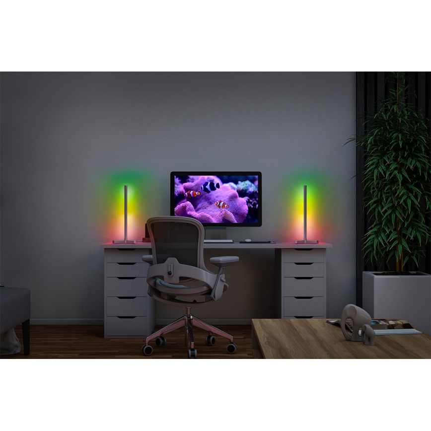 Osram - LED RGBW Димируема настолна лампа SMART+ MAGIC LED/7,5W/230V 2700-6500K сребриста Wi-Fi + дистанционно управление