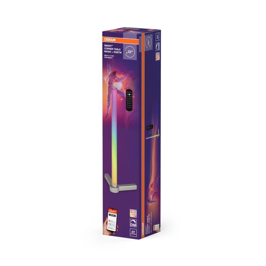 Osram - LED RGBW Димируема настолна лампа SMART+ MAGIC LED/7,5W/230V 2700-6500K сребриста Wi-Fi + дистанционно управление