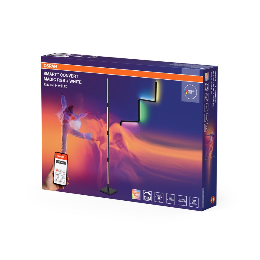Osram - LED RGBW димируема подова лампа 2в1 SMART+ MAGIC LED/24W/230V Wi-Fi