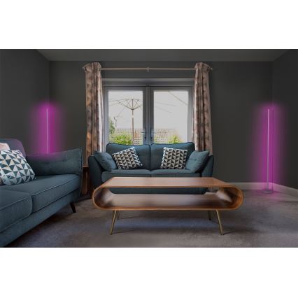 Osram - LED RGBW димируема подова лампа SMART+ MAGIC LED/11,5W/230V 2700-6500K сребърна Wi-Fi + дистанционно управление