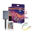 Osram - LED RGBW димируема соларна лента FLEX MAGIC 5m LED/1,6W/3,7V 2000 mAh IP44 + дистанционно управление